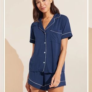 Eberjey Gisele TENCEL™ Modal Relaxed Short PJ Set in Navy